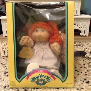 Cabbage Patch Doll Red Hair Adoption Papers Birth Certificate NRFB Collectible
